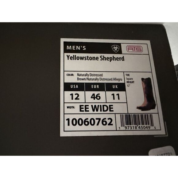 Mens Ariat Yellowstone Shepherd Boot (12) main image 3